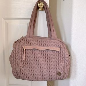HAPP BRAND Doctor style diaper bag. Blush pink